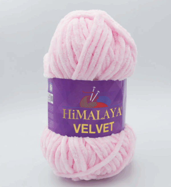 Пряжа Himalaya Velvet 90003 (нежно розовый)