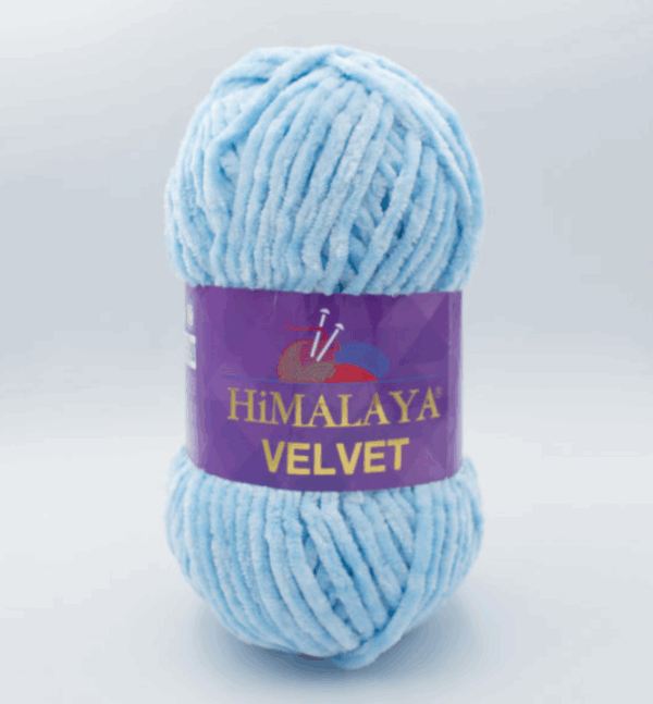 Пряжа Himalaya Velvet 90006 (нежно голубой)