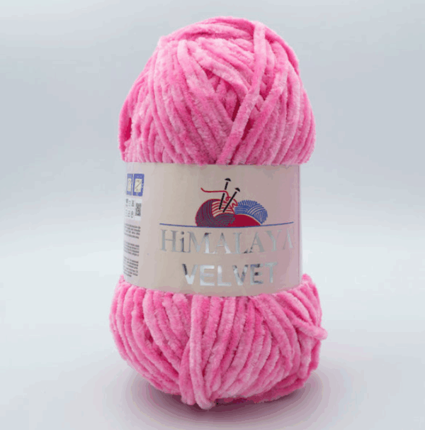 Пряжа Himalaya Velvet 90009 (розовый)
