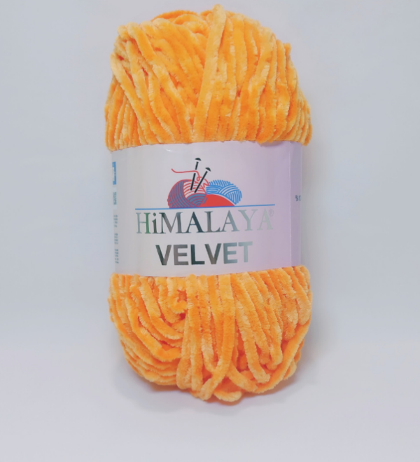Пряжа Himalaya Velvet 90016 (оранжевый)