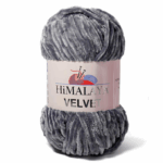 Пряжа Himalaya Velvet 90020 (темно-серый)