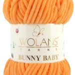 Пряжа Wolans Bunny baby 43 (манго)