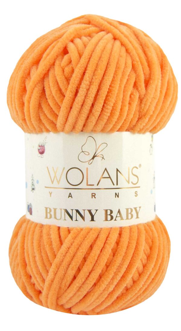 Пряжа Wolans Bunny baby 43 (манго)