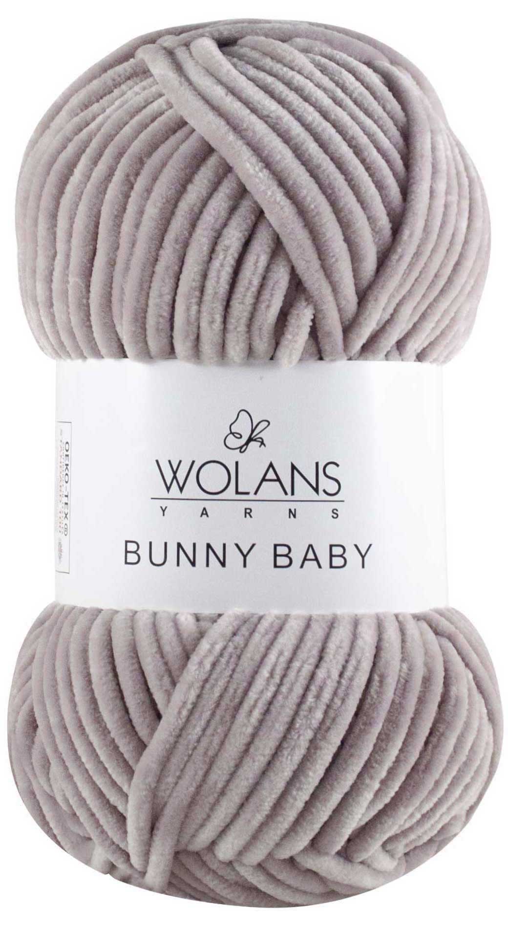 Пряжа Wolans Bunny baby 33 (серый)