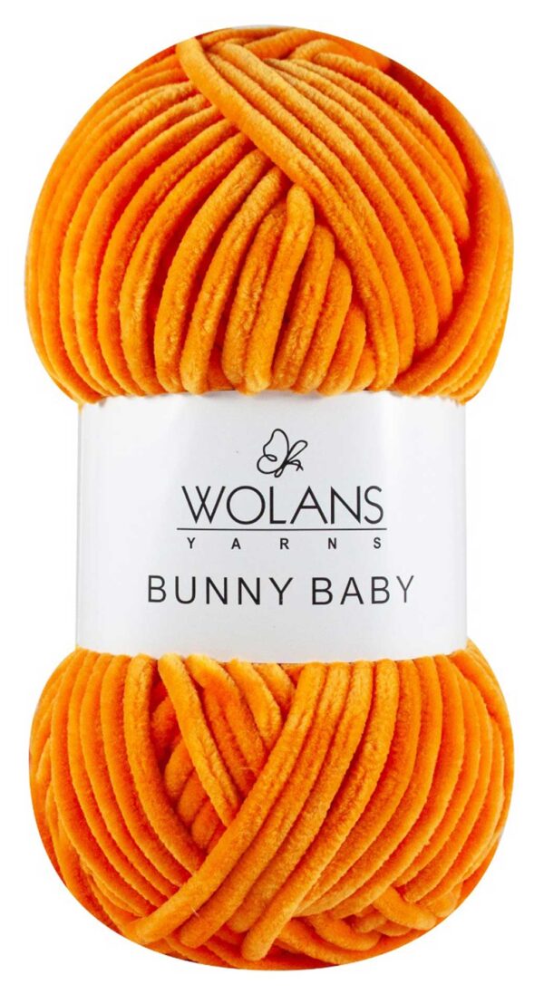 Пряжа Wolans Bunny baby 25 (оранжевый)