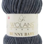 Пряжа Wolans Bunny baby 30 (темный джинс)