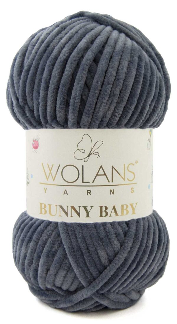 Пряжа Wolans Bunny baby 30 (темный джинс)