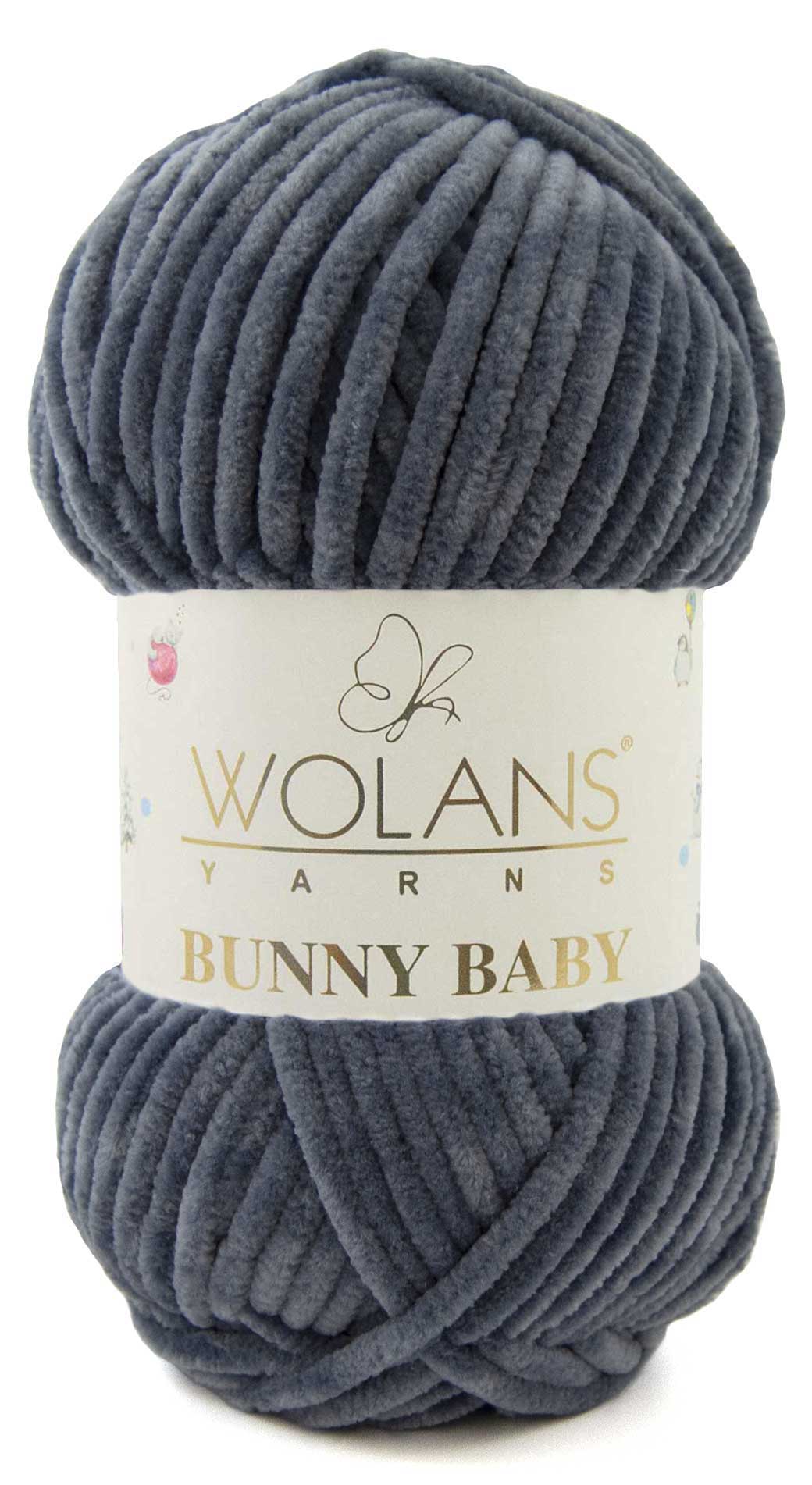 Пряжа Wolans Bunny baby 30 (темный джинс)