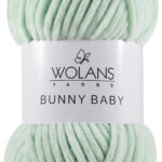 Пряжа Wolans Bunny baby 23 (светлая мята)