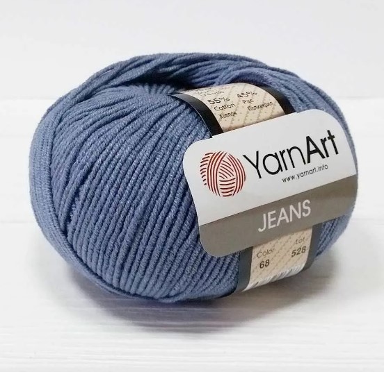 Пряжа YarnArt Jeans 68 (серо-голубой)