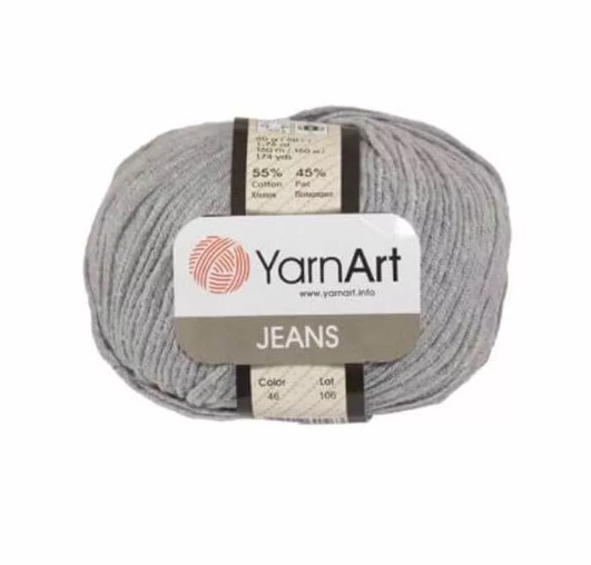 Пряжа YarnArt Jeans 46 (серый)
