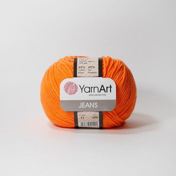 Пряжа YarnArt Jeans 77 (морковный) Пряжа YarnArt Jeans 77 (морковный)