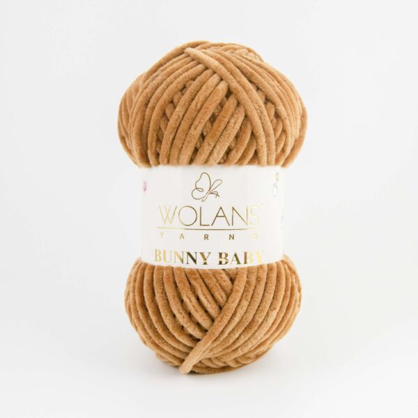 Пряжа Wolans Bunny baby 19 (коричневый)