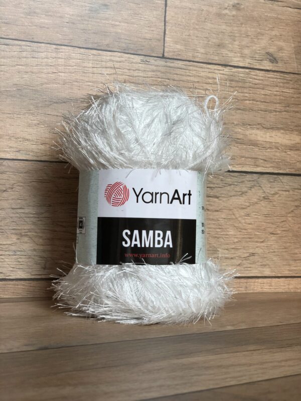 Пряжа YarnArt Samba 01 (белый)