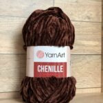 Пряжа YarnArt Chenille 575 (темно-коричневый)