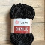 Пряжа YarnArt Chenille 542 (черный)