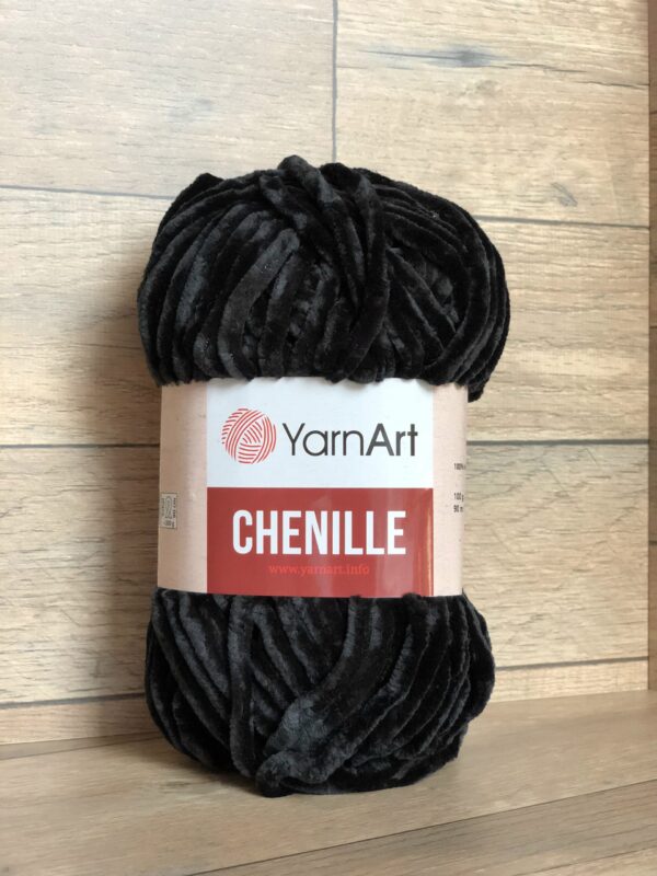 Пряжа YarnArt Chenille 542 (черный)