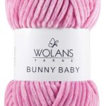 Пряжа Wolans Bunny baby 06 (темно-розовый)