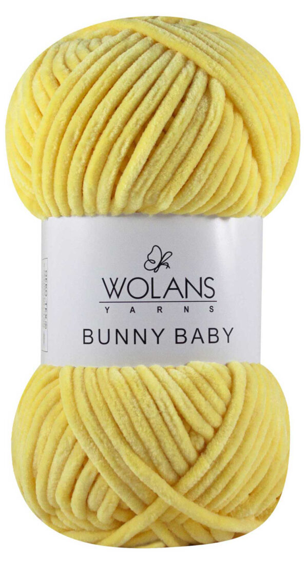 Пряжа Wolans Bunny baby 14 (светло-жёлтый)