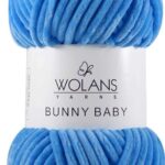 Пряжа Wolans Bunny baby 35 (синий)