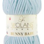 Пряжа Wolans Bunny baby 48 (светло-голубой)