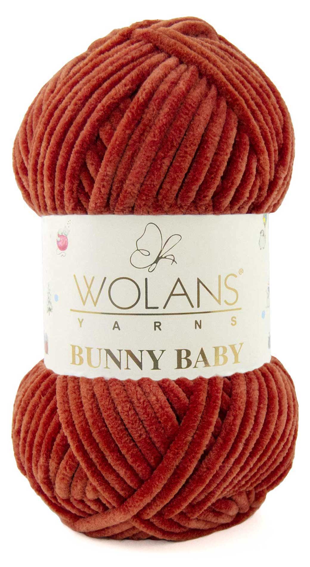 Пряжа Wolans Bunny baby 27 (терракот)