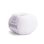 Пряжа YarnArt Jeans 01 (белый)