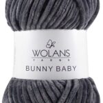 Пряжа Wolans Bunny baby 09 (темно-серый)