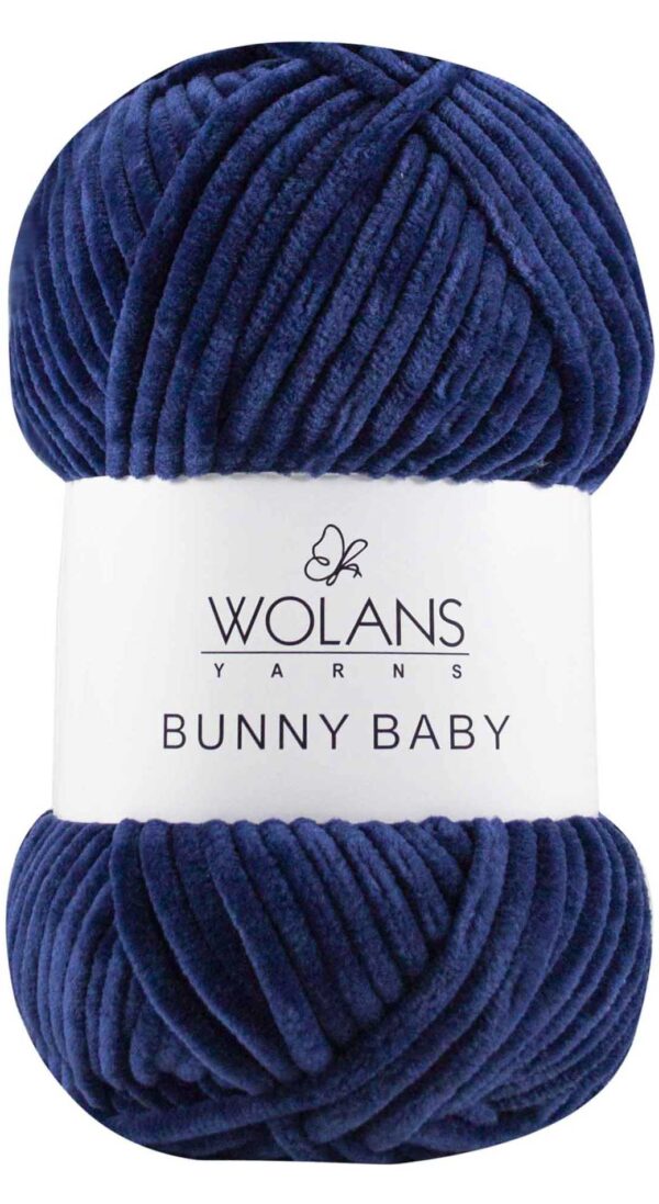 Пряжа Wolans Bunny baby 17 (синий)