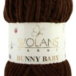 Пряжа Wolans Bunny baby 40 (шоколад)