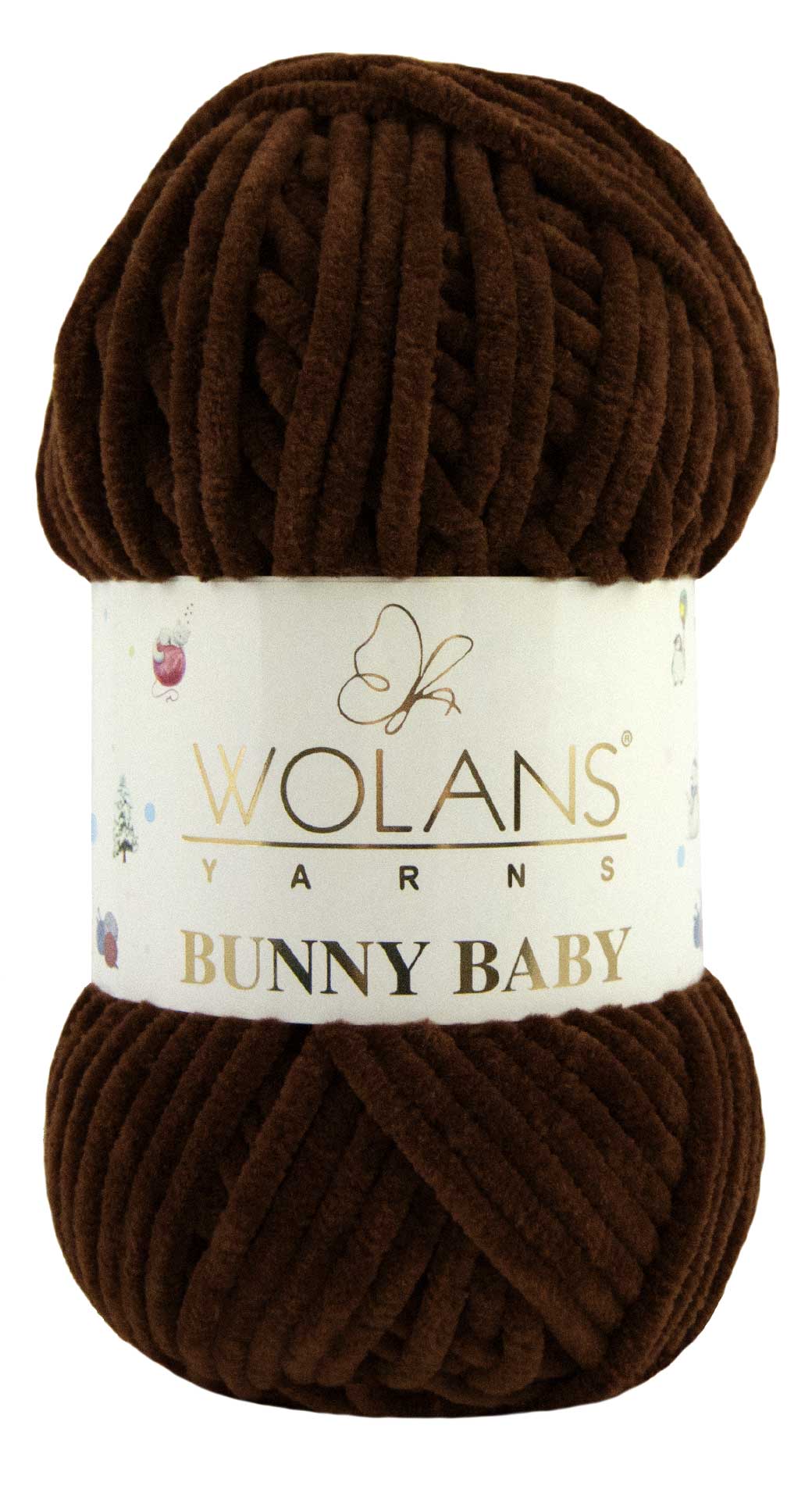 Пряжа Wolans Bunny baby 40 (шоколад)