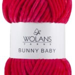 Пряжа Wolans Bunny baby 07 (малиновый)