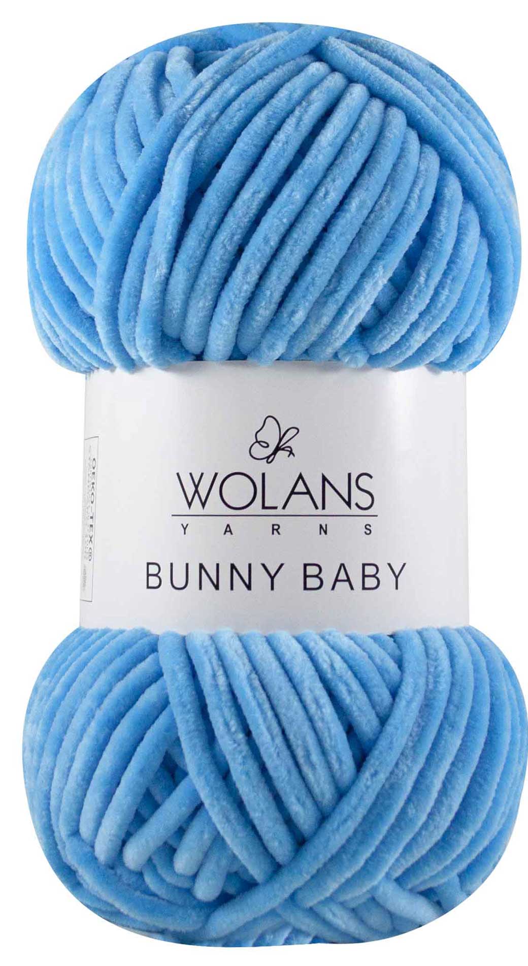 Пряжа Wolans Bunny baby 12 (голубой)