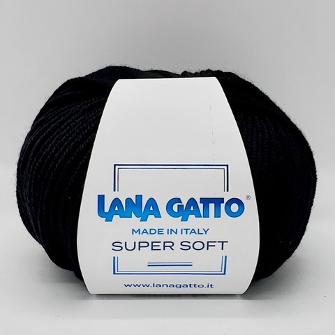 Пряжа Lana Gatto Super Soft 10008 (чёрный)