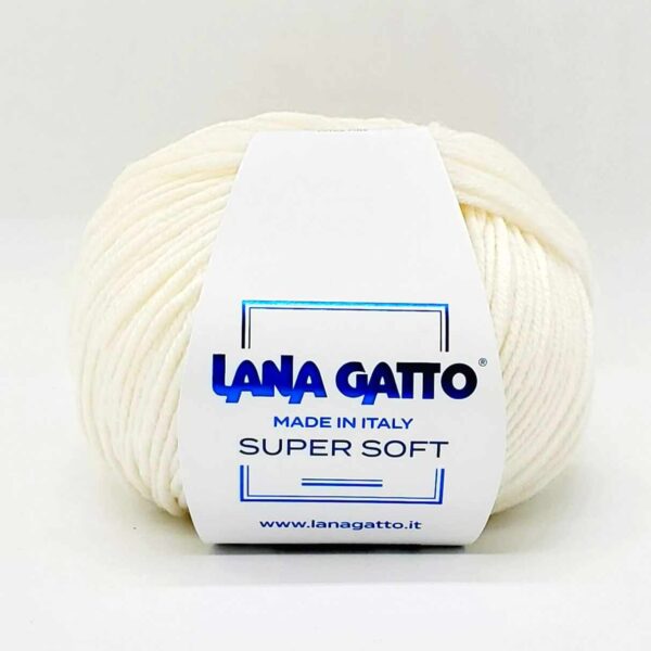 Пряжа Lana Gatto Super Soft 978 (молочный)