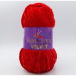 Пряжа Himalaya Velvet 90018 (красный)