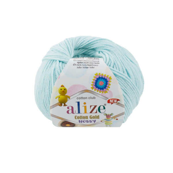 пряжа Alize Cotton Gold Hobby NEW 514 (ледяной)