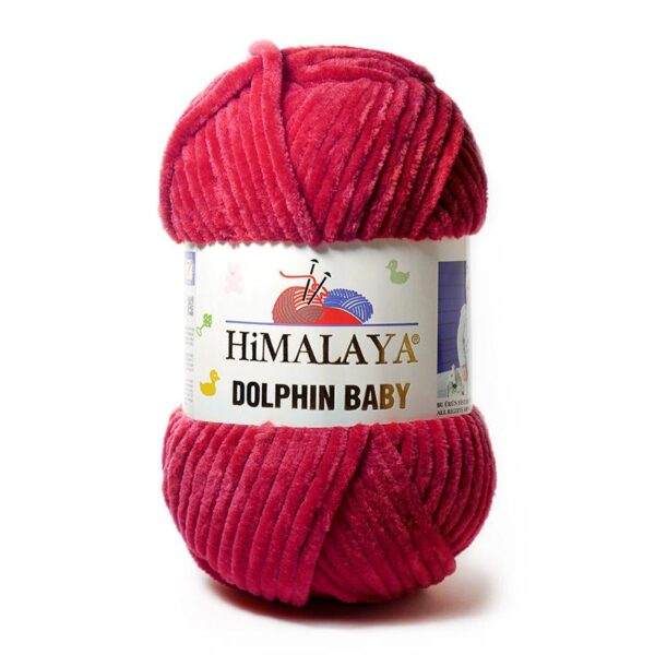 Пряжа Himalaya Dolphin Baby 80352 (красно бордовый)