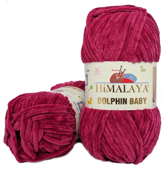 Пряжа Himalaya Dolphin Baby 80322 (вишня)