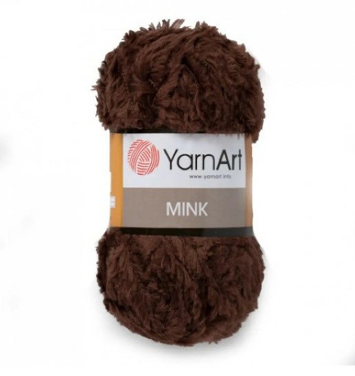 Пряжа YarnArt Mink 333 (коричневый)