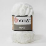 Пряжа YarnArt Mink 330 (белый)