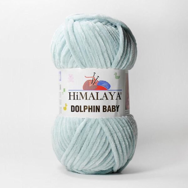 Пряжа Himalaya Dolphin Baby 80347 (серо-мятный)