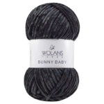 Пряжа Wolans Bunny baby 10 (чёрный)