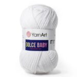 Пряжа YarnArt Dolce Baby 741 (белый)