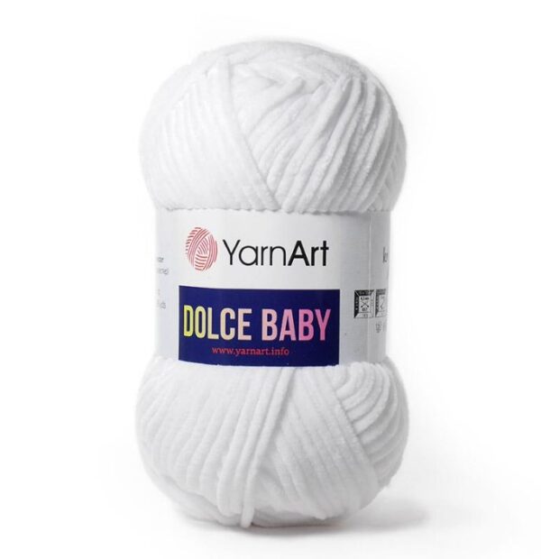 Пряжа YarnArt Dolce Baby 741 (белый)