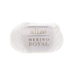 Пряжа Alize Merino Royal 55 (белый)