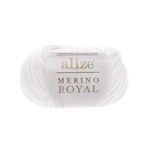 Пряжа Alize Merino Royal 55 (белый)