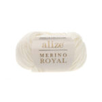 Пряжа Alize Merino Royal 62 (сливочный)