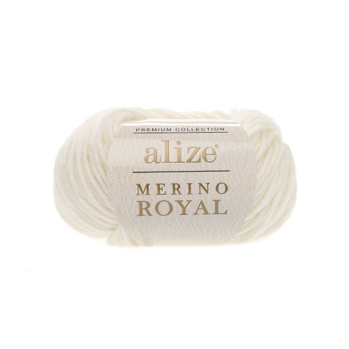 Пряжа Alize Merino Royal 62 (сливочный)