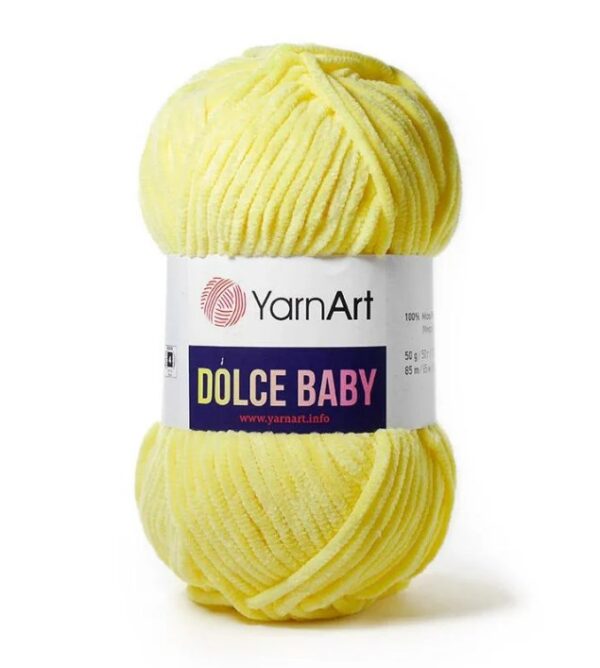 Пряжа YarnArt Dolce Baby 761 (желтый)